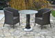 Outdoor table with infrared heating