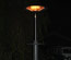 Outdoor bar table with infrared heating and display pole