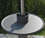 Outdoor bar table with infrared heating and display pole