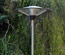 Outdoor bar table with infrared heating and display pole