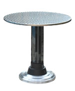 Outdoor table with infrared heating, predicting stat